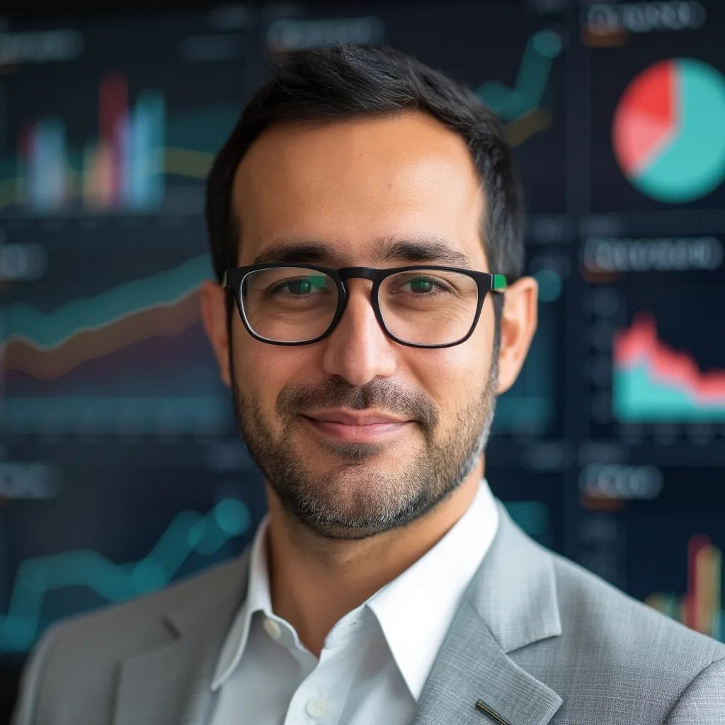 Retrato de Carlos Vega, Analista Principal